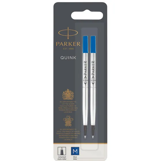 Rollerpenvulling Parker Quink blauw medium