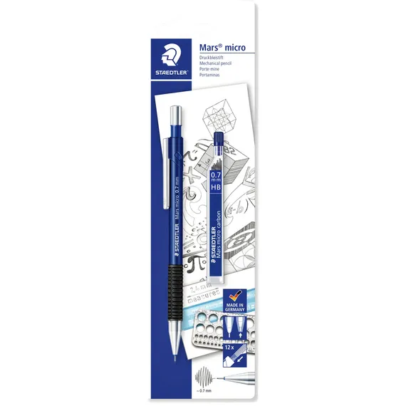 Staedtler Vulpotlood Staedtler Marsmicro 0.7mm + extra fijnstiften