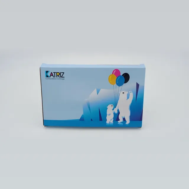 KATRIZ huismerk inkt voor|Epson T0805|12ml | ( 2stuks) - Met chip Licht Cyaan