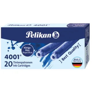 Pelikan Inktpatroon Pelikan 4001 koningsblauw 20 stuks