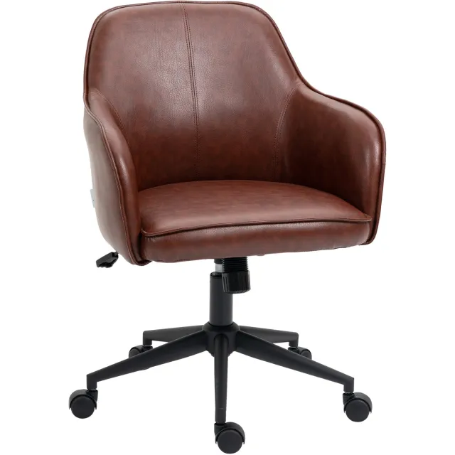 Lunpog Bureaustoel - Verstelbaar in Hoogte - Draaibaar - 58,5 x 62 x 91 cm - Bruin