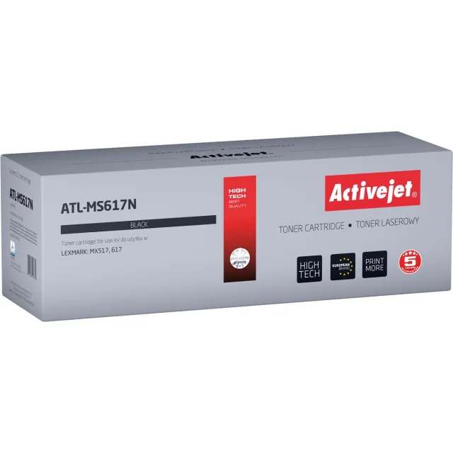 ActiveJet ATL-MS617N tonercartridge voor Lexmark-printers; Vervanging Lexmark 51B2X00; Opperste; 20000 pagina's; zwart.
