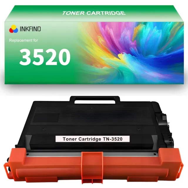 INKFIND TN-3520 tonercartridge compatibel met Brother 3520 TN3520 TN-3520 - 1-pack Zwart Zwart x 1