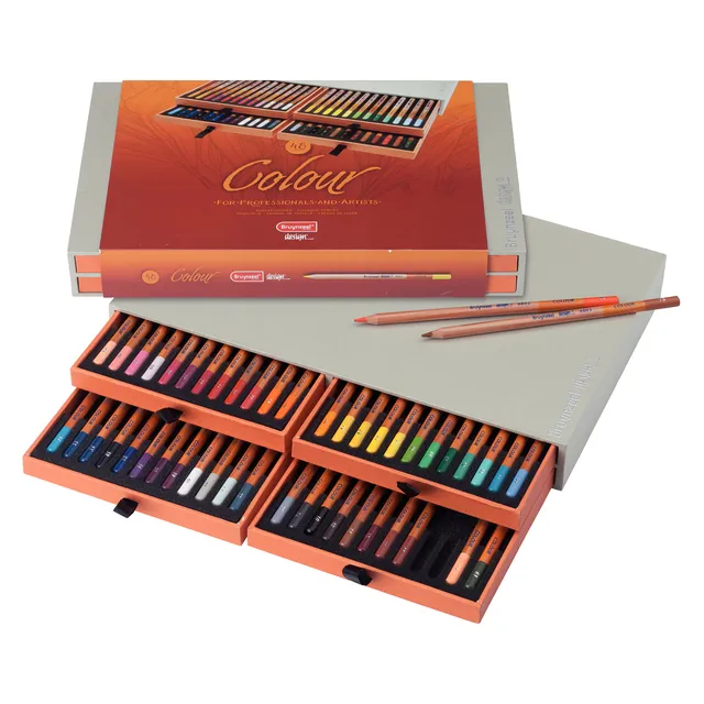 Bruynzeel Kleurpotloden Bruynzeel Design met luxe bewaardoos assorti 48 stuks