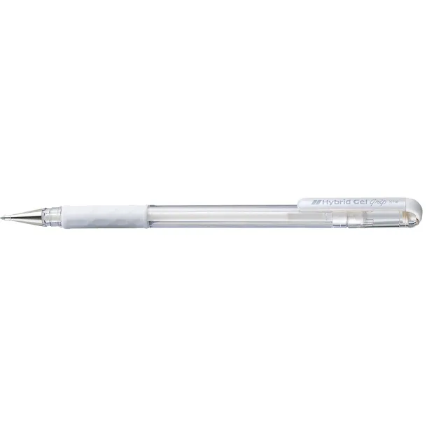 Pentel Gelschrijver Pentel K118 Grip medium wit