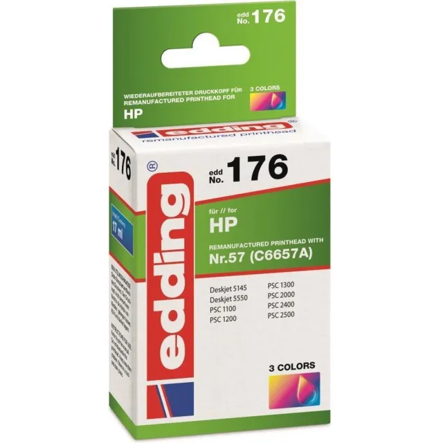 Edding EDD-176 inktcartridge 1 stuk(s) Compatibel Cyaan, Magenta, Geel Cyaan;Magenta;Geel