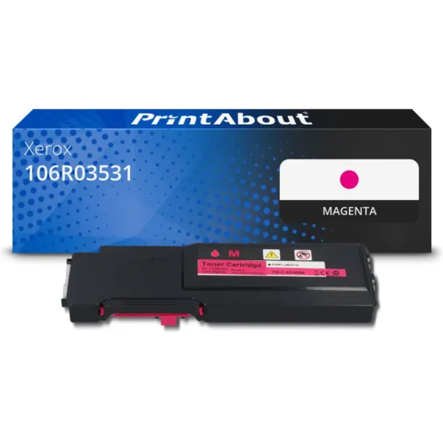 PrintAbout huismerk Toner 106R03531 Magenta Geschikt voor Xerox