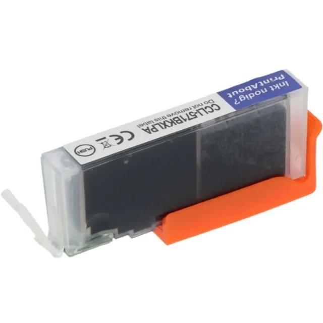 PrintAbout huismerk Inktcartridge CLI-571BK Zwart geschikt voor Canon