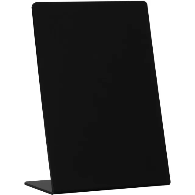 Europel krijtbord L-vormig, ft A6 zwart