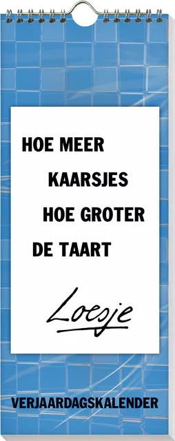 Interstat Verjaardagskalender Loesje 6 32x13cm
