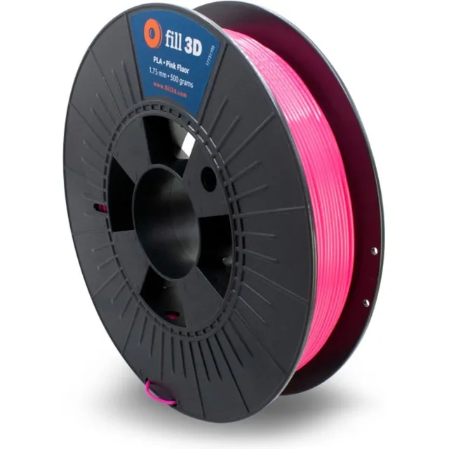 Fill 3D PLA Pink Fluor 0,5 kg Fluoriserend roze