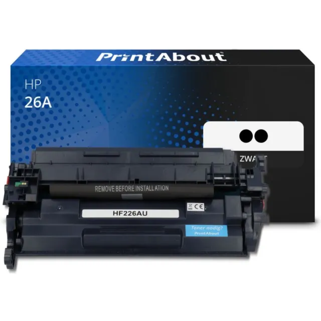 PrintAbout Alternatief voor de HP CF226A (nr 26A) / Zwart / 2 Pack