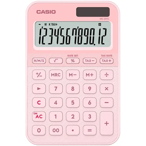 Casio Rekenmachine Casio MS-20YC-LP roze