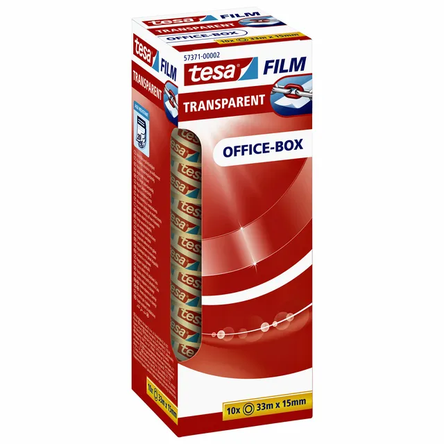 Tesa Plakband tesafilm® 33mx15mm transparant 10 rollen
