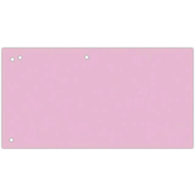 Office Products verdeelstroken, 240 x 105 mm, pak van 100 stuks, roze
