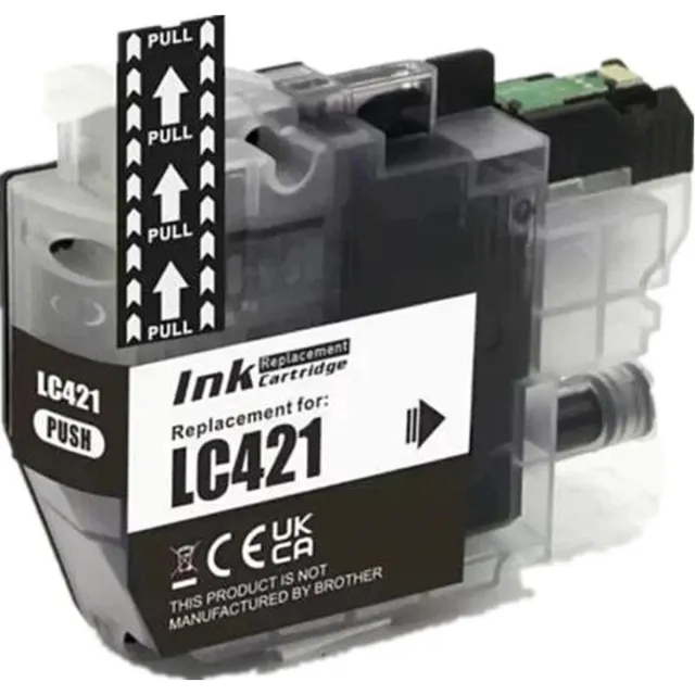 Inktkeuze LC-421 Zwart - Huismerk inktcartridge compatible met Brother DCPJ1050DW / Brother DCPJ1140DW / Brother LC421 / Brother MFCJ1010DW