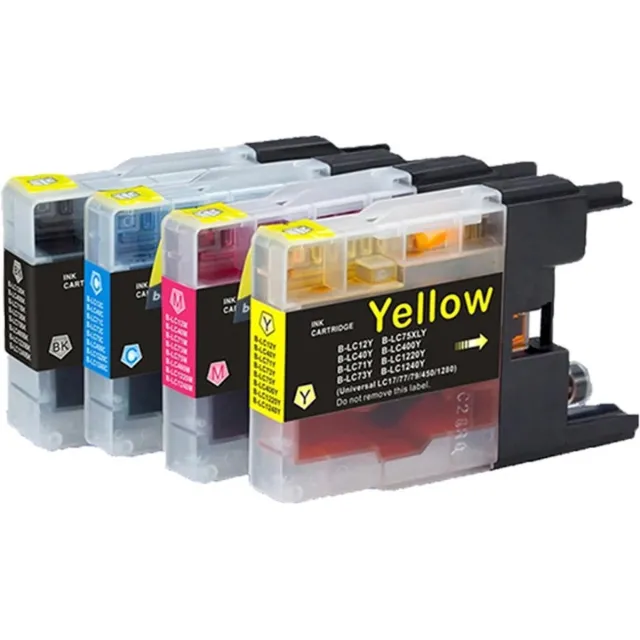 Inktkenners Inktcartridges Geschikt voor Brother LC-1280 XL | Multipack van 4 stuks - Geschikt voor Brother DCP-J525W - DCP-J725DW - DCP-J925DW - MFC-J430W - MFC-J625DW - MFC-J825DW - MFC-J835DW - MFC-J5910DW - MFC-J6510DW - MFC-J6710DW