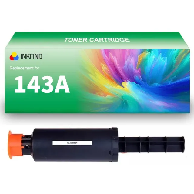INKFIND 143A (W1143A) Zwart tonercartridge compatibel met HP 143A W1143A Zwart geschikt voor HP Neverstop Laser 1001nw/MFP 1201n/1202nw - 1-pack Zwart Zwart x 1