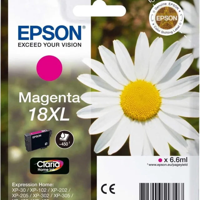 Epson 18XL (T1813) - Inktcartridge / Magenta / Hoge Capaciteit