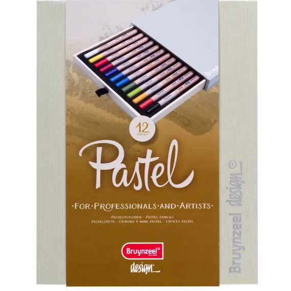 Bruynzeel Kleurpotloden Bruynzeel 8840 Design pastel 12stuks assort