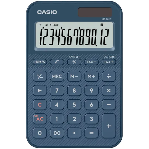 Casio Rekenmachine Casio MS-20YC-NY blauw