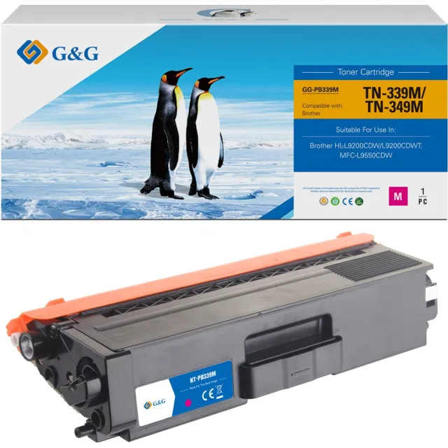 G&G TN900 Toner Compatibel met Brother TN-900 Tonercartridge magenta 1 stuk(s) Huismerk