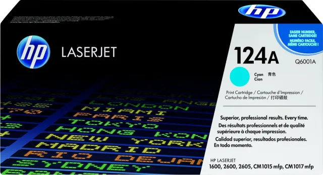 HP 124A - Tonercartridge - Origineel - Standaard Capaciteit - Cyaan