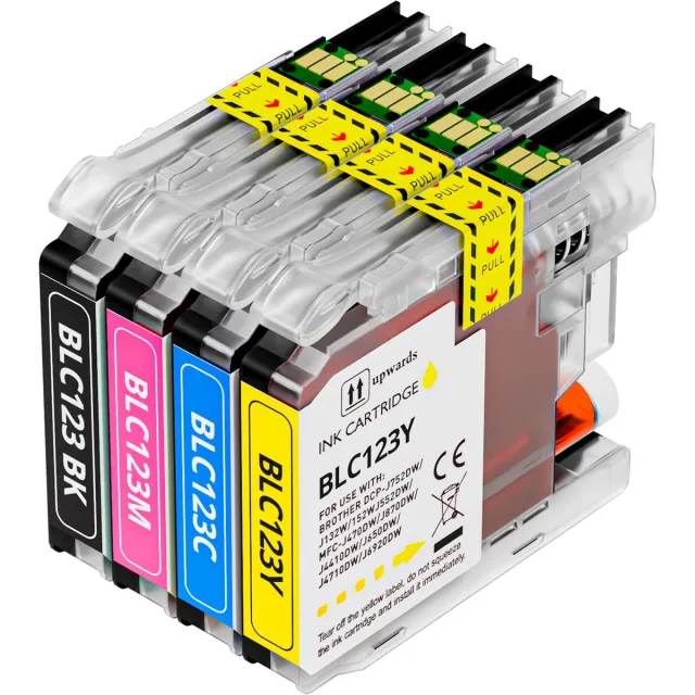Boxstuff inkt geschikt voor Brother LC123 - Multipack Zwart en Kleur - Compatibel met Brother DCP-J132W / DCP-J152W / DCP-J552DW / DCP-J752DW / MFC-J4410DW / MFC-J4510DW / MFC-J4610DW / MFC-J470DW / MFC-J4710DW / MFC-J650DW / MFC-J6520DW