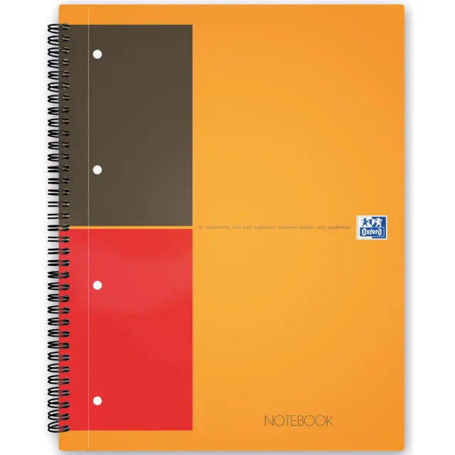 Oxford INTERNATIONAL Notebook, 160 bladzijden, ft A5+, gelijnd wit