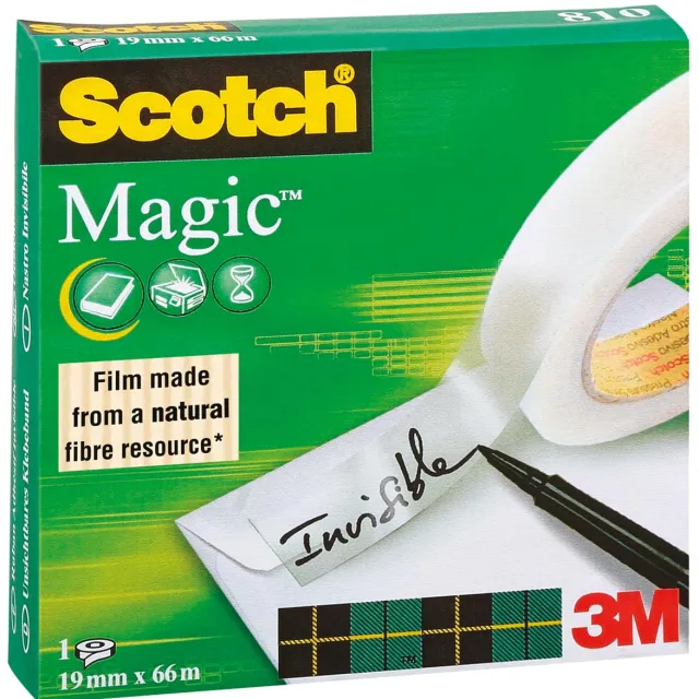 Scotch plakband Magic Tape ft 19 mm x 66 m
