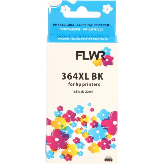FLWR Inktcartridge / 364XL zwart - Geschikt voor HP