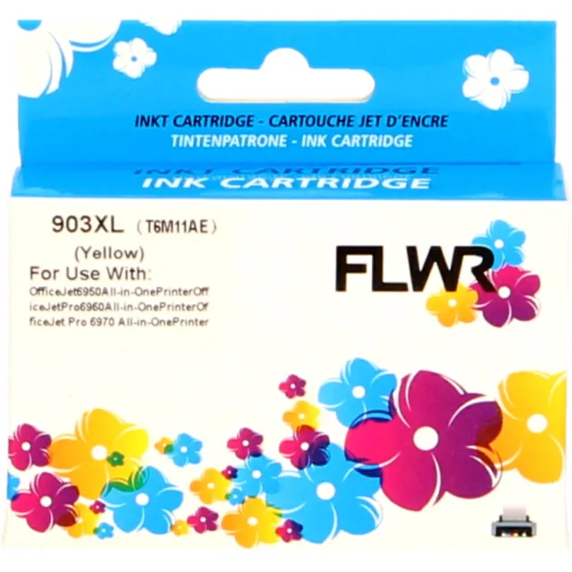 FLWR Cartridges / HP 903XL / geel / Geschikt voor HP