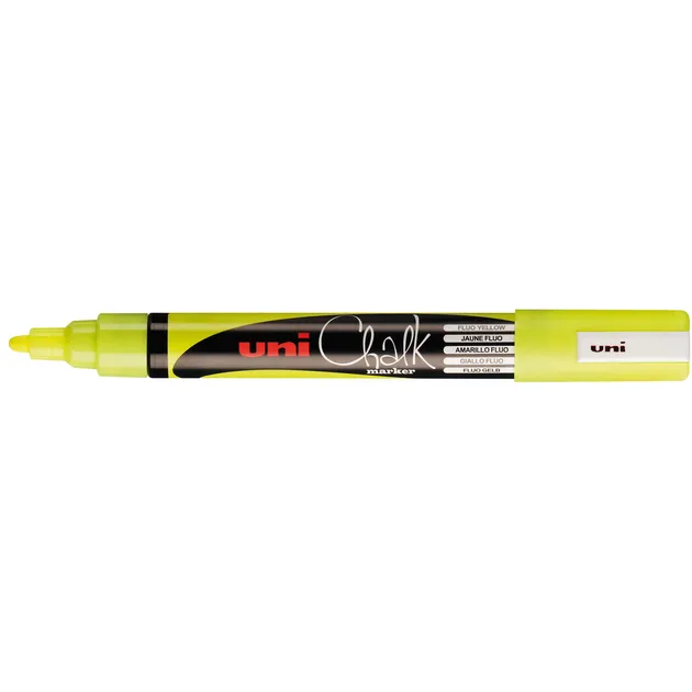 Uni-ball Krijtstift Uni-ball chalk rond 1.8-2.5mm fluor geel