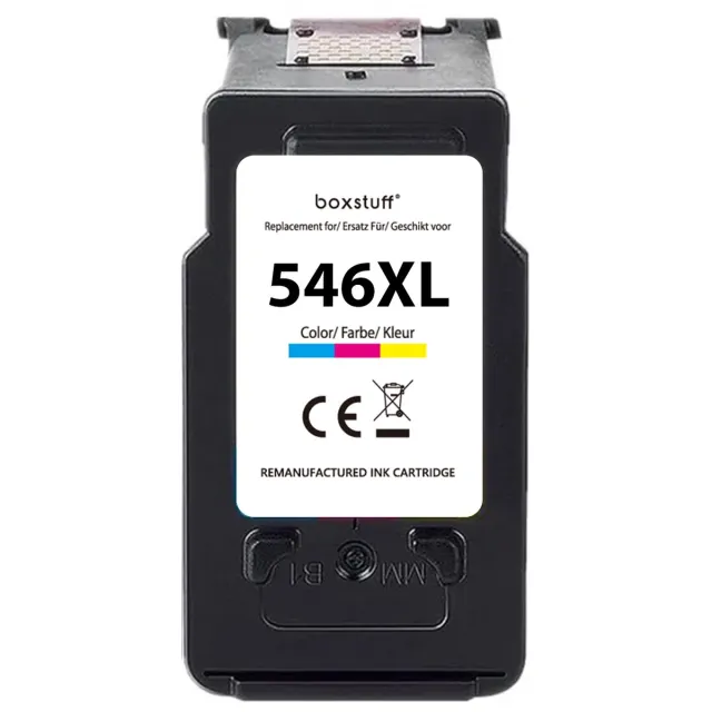 Boxstuff Inkt geschikt voor Canon CL-546 XL - Inkt Cartridge voor Canon Pixma TS205 / TS305 / TS3350 / TS3150 / TS3151 / TS3355 / TR4550 / TR4551 / MG2550 / MG2555 / MG2950 / MG2450 / MX495 / MX490 Printer - Pack Kleur