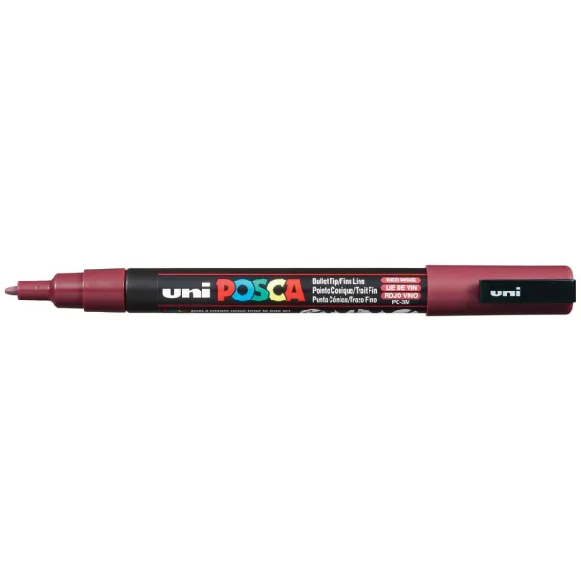 Uni POSCA paintmarker PC-3M, 1,5 mm, wijnrood