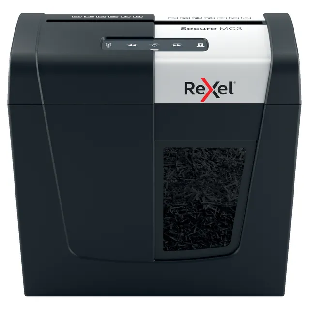 Rexel Papiervernietiger Rexel Secure MC3 P5 snippers 2x15mm zwart