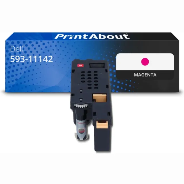 PrintAbout huismerk Toner 593-11142 (XMX5D) Magenta Geschikt voor Dell