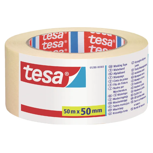 Tesa Afplaktape tesa® Economy 50mmx50m creme