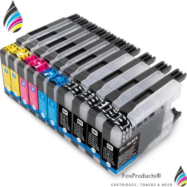 FoxProducts 10 stuks LC-1240 / LC-1280 1240xl 1280xl LC1220 LC-1220 - Cartridge geschikt voor Brother DCP-J525W DCP-J725DW DCP-J925DW MFC-J430W MFC-J625DW MFC-J825DW MFC-J835DW MFC-J5910DW MFC-J6510DW MFC-J6710DW Black, Cyan, Magenta, Yellow