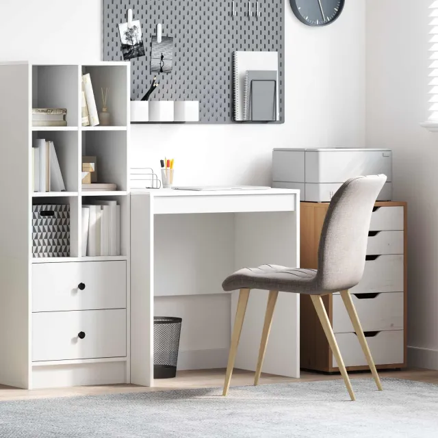 vidaXL Bureau Wit 70 x 50 x 76 cm, foto 2