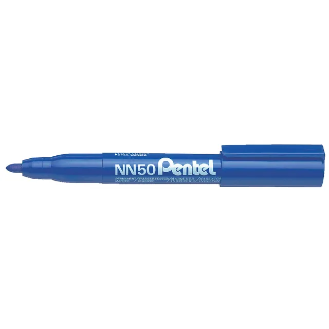Pentel Viltstift Pentel NN50 rond 1.3-3mm blauw