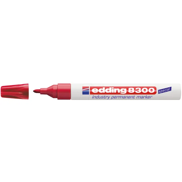 Edding Viltstift edding 8300 industrie rond 1.5-3mm rood