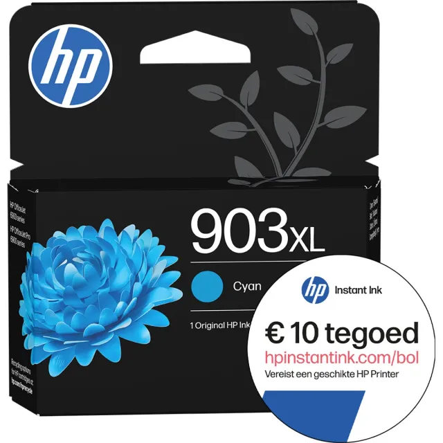 HP 903XL - Inktcartridge - Origineel - Cyaan + Instant Ink tegoed
