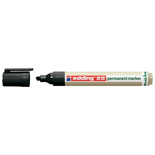 Edding Viltstift edding 22 EcoLine schuin zwart 1-5mm