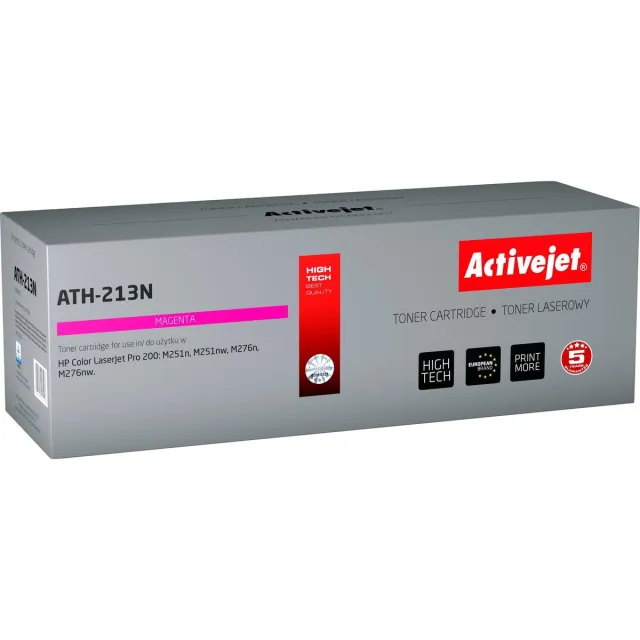 ActiveJet AT-213N toner voor HP-printer; HP 131A CF213A, Canon CRG-731M-vervanging; Opperste; 1800 pagina's; magenta. Purper