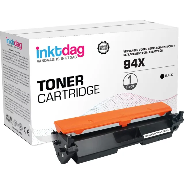 inktdag huismerk compatible met HP 94X (CF294X) / CF294 / CF294A/ H 94A Toner Zwart Hoge capaciteit (2800 page yield) voor HP LaserJet Pro M118dw/ MFP M148dw/ M148fdw/M149fdw