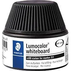 Staedtler Viltstiftvulling Staedtler Lumocolor whiteboard 30ml zwart
