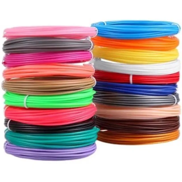 LOUZIR 20 kleuren 3D pen vullingen – Navulling – Vullingen – Hervulling – Starterspakket - DIY Knutselen - Geschikt voor vrijwel alle 3D pennen – 10m - LOUZIR 20 willekeurige kleuren