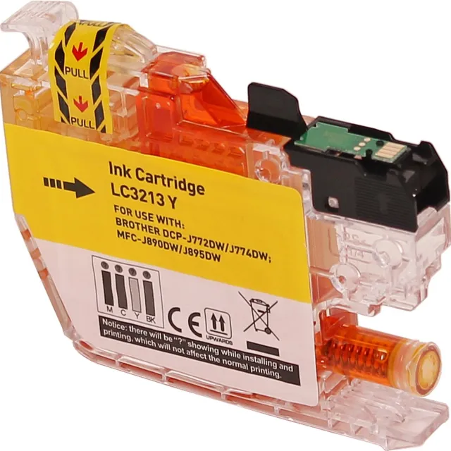 ABC huismerk inkt cartridge geschikt voor Brother LC-3211Y LC-3213Y LC-3211 LC-3213 geel voor Brother DCP-J572DW DCP-J772DW DCP-J774DW MFC-J490DW MFC-J491DW MFC-J497DW MFC-J890DW MFC-J895DW