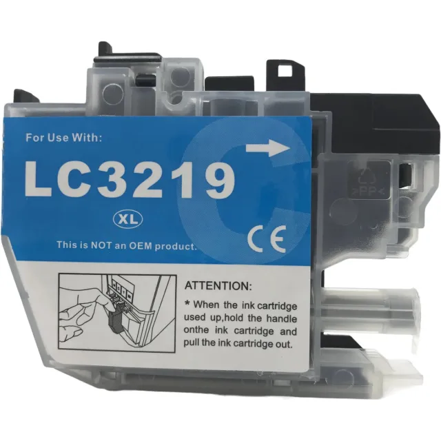 Inktkenners Inktcartridge Geschikt voor Brother LC3219XL | 1x Cyaan Geschikt voor Brother MFC-J5330 DW - J5730DW - J5930DW - J6530DW - J6535DW - J6930DW - J6935DW (LC-3217/LC3217/LC-3219/LC3219)